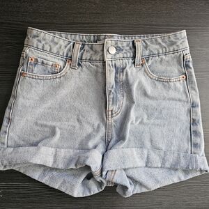 Trendy Light Blue Denim Jean Shorts